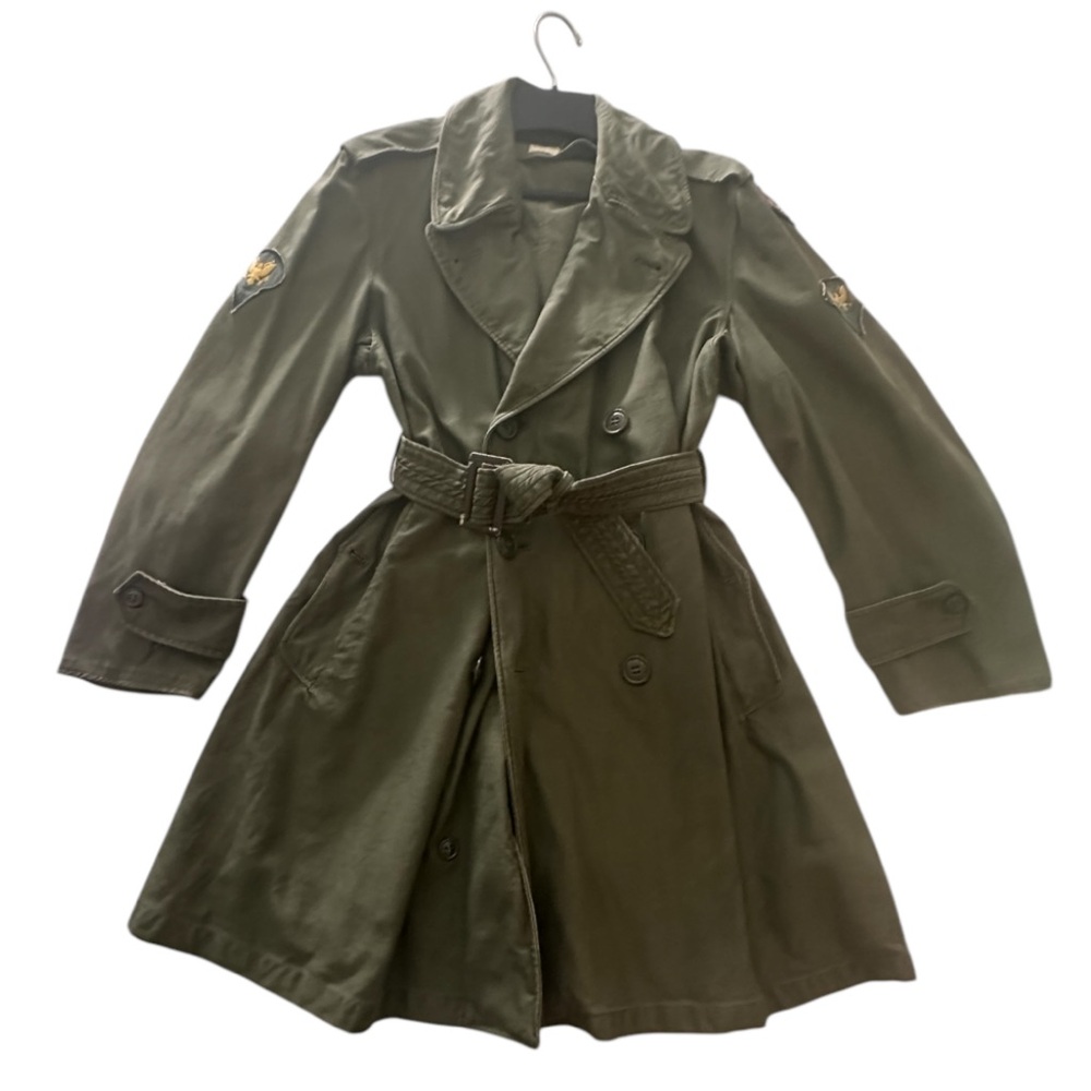 Vintage women’s military trench coat